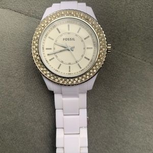 Fossil Women’s Watch White Great condition